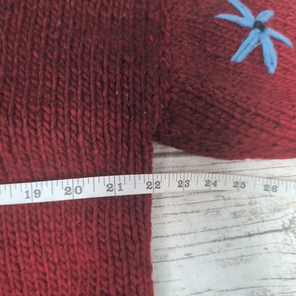 Vintage Jolli Importz Handmade Hand-knitted Big Flower Sweater - Picture 5 of 9